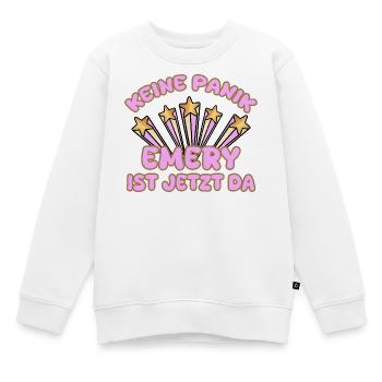 Frauenname Emery - Kinder Premium Organic Sweatshirt - Weiß - Vorne - AI Model Kid Male (0cm)