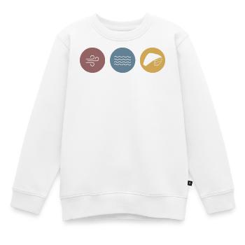 Bunte Icons Kite - Kinder Premium Organic Sweatshirt - Weiß - Vorne - AI Model Kid Male (0cm)