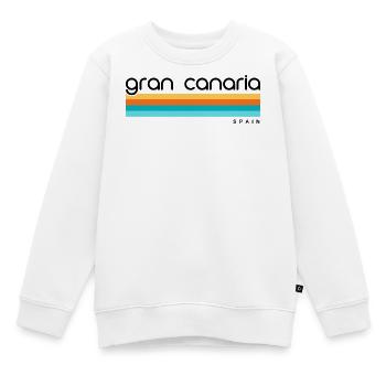 Gran Canaria - Spain - Spanien - Espana - Kanaren - Kinder Premium Organic Sweatshirt - Weiß - Vorne - AI Model Kid Male (0cm)