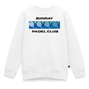 Sunday Padel Club - Kinder Premium Organic Sweatshirt - Weiß - Vorne - AI Model Kid Male (0cm)