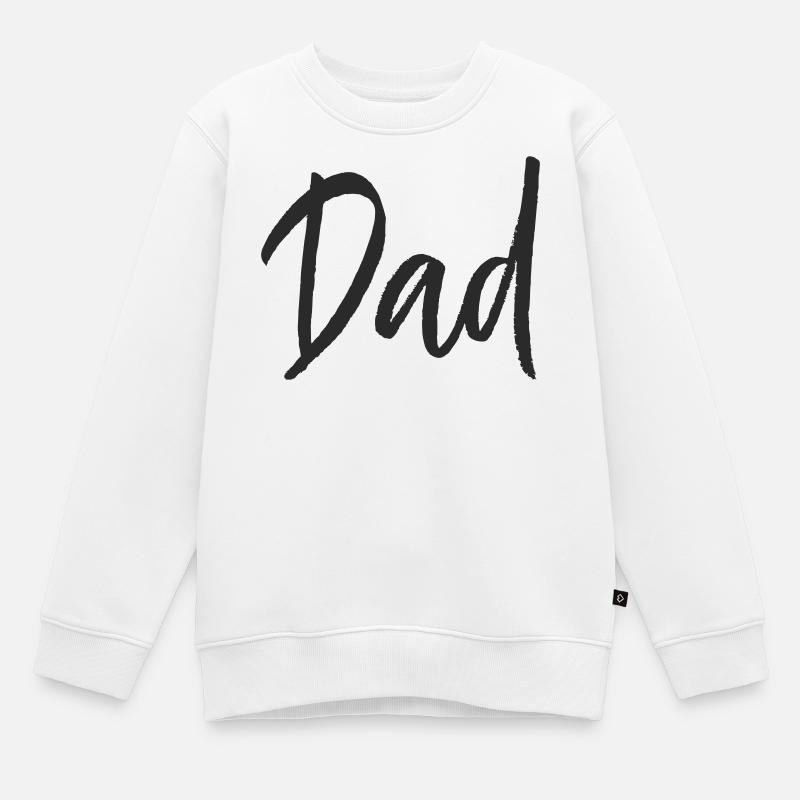 Papa - Sweat Premium enfant bio - blanc