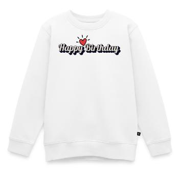 Happy Birthday - Kinder Premium Organic Sweatshirt - Weiß - Vorne - AI Model Kid Male (0cm)