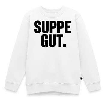 Soupe : Bonne expression pour les amoureux de la soupe - Sweat Premium enfant bio - blanc - Devant - AI Model Kid Male (0cm)