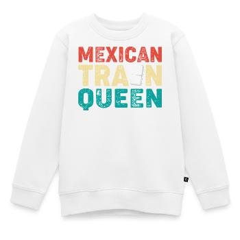 Domino Mexican Train - Kinder Premium Organic Sweatshirt - Weiß - Vorne - AI Model Kid Male (0cm)