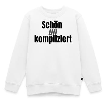 Bien simple et simple - Sweat Premium enfant bio - blanc - Devant - AI Model Kid Male (0cm)