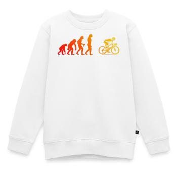 Puristisches Roadbike Thema - Kinder Premium Organic Sweatshirt - Weiß - Vorne - AI Model Kid Male (0cm)
