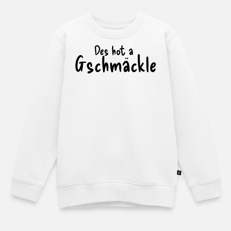 Gschmäckle - Kinder Premium Organic Sweatshirt - Weiß