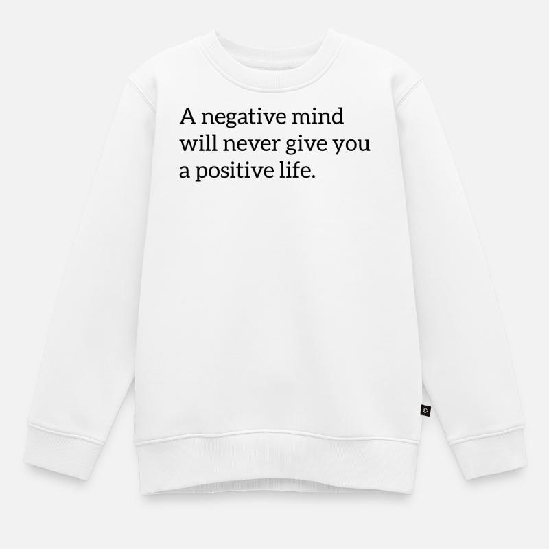 Motivierender Spruch Englisch  - Kinder Premium Organic Sweatshirt - Weiß