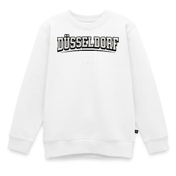 Düsseldorf Germany Blockschrift-Logo - Kinder Premium Organic Sweatshirt - Weiß - Vorne - AI Model Kid Male (0cm)