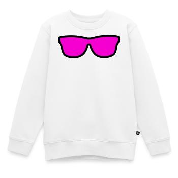 Lunettes de soleil - Sweat Premium enfant bio - blanc - Devant - AI Model Kid Male (0cm)