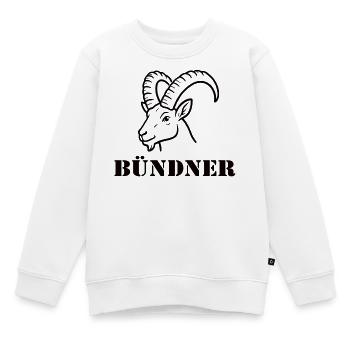 Grisons Alpine Bock - Sweat Premium enfant bio - blanc - Devant - AI Model Kid Male (0cm)