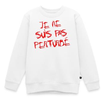 ICH BIN NICHT GESTÖRT! - Kinder Premium Organic Sweatshirt - Weiß - Vorne - AI Model Kid Male (0cm)