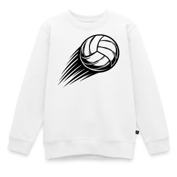 Volleyball Ball - Kinder Premium Organic Sweatshirt - Weiß - Vorne - AI Model Kid Male (0cm)