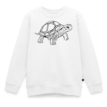 Tortue Tortues - Sweat Premium enfant bio - blanc - Devant - AI Model Kid Male (0cm)
