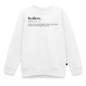 Résilience - Sweat Premium enfant bio - blanc - Devant - AI Model Kid Male (0cm)