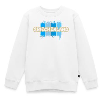 Griechenland als Griechenland - Kinder Premium Organic Sweatshirt - Weiß - Vorne - AI Model Kid Male (0cm)