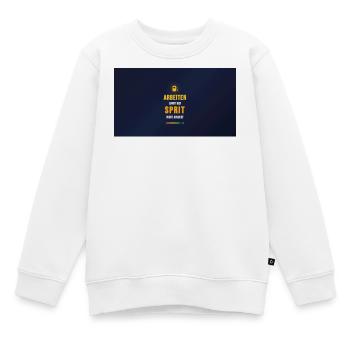 Travaillez pour ne pas tomber en panne de carburant - Sweat Premium enfant bio - blanc - Devant - AI Model Kid Male (0cm)