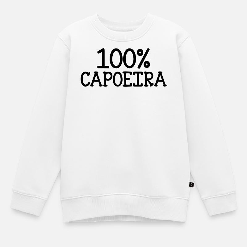 Capoeira - Combat - Danse - Sweat Premium enfant bio - blanc