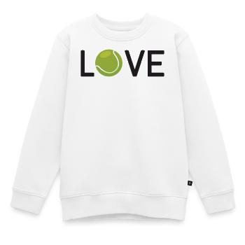 Tennis-Liebhaber - Kinder Premium Organic Sweatshirt - Weiß - Vorne - AI Model Kid Male (0cm)