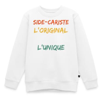 Humour alcool: l’ami qui n’est jamais venu - Sweat Premium enfant bio - blanc - Devant - AI Model Kid Male (0cm)
