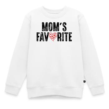 Le préféré de maman - Sweat Premium enfant bio - blanc - Devant - AI Model Kid Male (0cm)