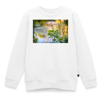 fabiolous world goldig - Kinder Premium Organic Sweatshirt - Weiß - Vorne - AI Model Kid Male (0cm)