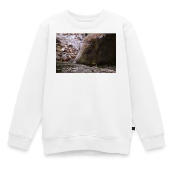 fabiolous world Schweinehund - Kinder Premium Organic Sweatshirt - Weiß - Vorne - AI Model Kid Male (0cm)