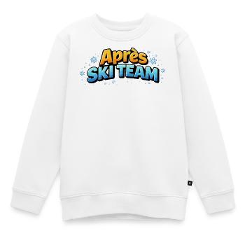 L’équipe de ski APRrès - Sweat Premium enfant bio - blanc - Devant - AI Model Kid Male (0cm)