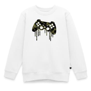 Gamer  - Kinder Premium Organic Sweatshirt - Weiß - Vorne - AI Model Kid Male (0cm)