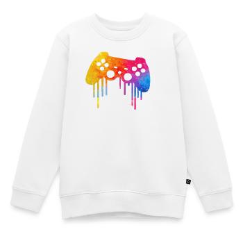 Gamer  - Kinder Premium Organic Sweatshirt - Weiß - Vorne - AI Model Kid Male (0cm)