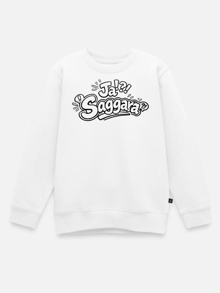 Ja Saggara - Sweat Premium enfant bio - blanc