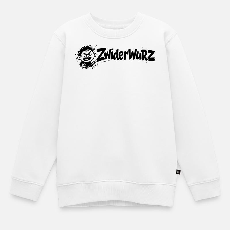 Zwiderwurz - Sweat Premium enfant bio - blanc