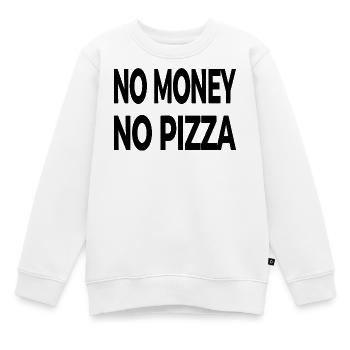 Pizza - Kinder Premium Organic Sweatshirt - Weiß - Vorne - AI Model Kid Male (0cm)