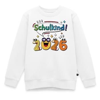 Schoolchild 2026 School Enrollment Back to School Comic - Kids Premium Organic Sweatshirt - white - Front - AI Model Kid Male (0cm)