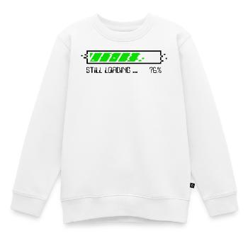 Noch lädt – Patience Gamer – NEIN - Kinder Premium Organic Sweatshirt - Weiß - Vorne - AI Model Kid Male (0cm)