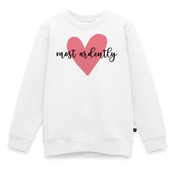 Orgueil et préjugés M. Darcy - très ardent V - Sweat Premium enfant bio - blanc - Devant - AI Model Kid Male (0cm)