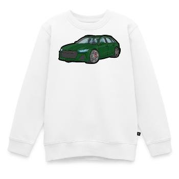 Break de sport vert - Sweat Premium enfant bio - blanc - Devant - AI Model Kid Male (0cm)