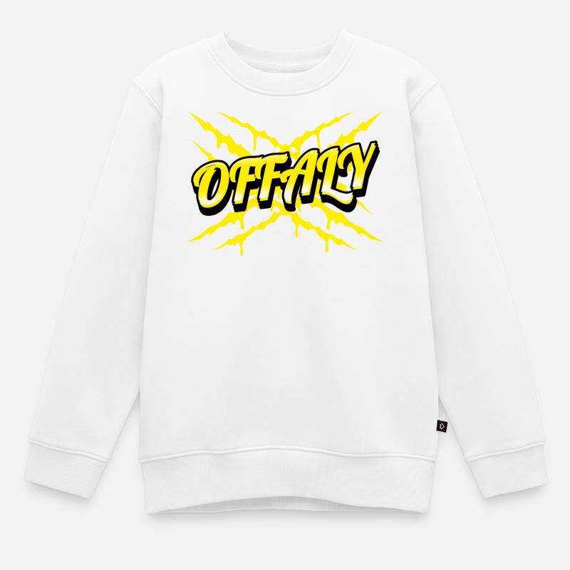 Comté d’Offaly, Irlande - Sweat Premium enfant bio - blanc