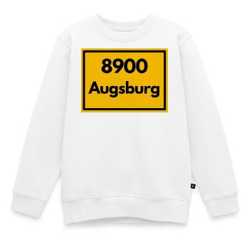 ANCIEN CODE POSTAL RETRO 8900 AUGSBOURG - Sweat Premium enfant bio - blanc - Devant - AI Model Kid Male (0cm)