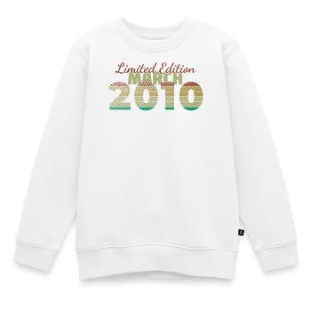 16. Geburtstag Limited Edition (SCR) 03/2010 - Kinder Premium Organic Sweatshirt - Weiß - Vorne - AI Model Kid Male (0cm)