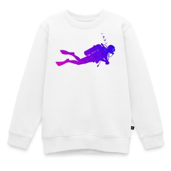 Great diving gift for diving - Kids Premium Organic Sweatshirt - white - Front - AI Model Kid Male (0cm)