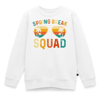 Voyage de filles Spring Break Squad Croisière plage 2026 - Sweat Premium enfant bio - blanc - Devant - AI Model Kid Male (0cm)