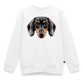 Teckel, teckel, teckel miniature, Club teckel, teckel - Sweat Premium enfant bio - blanc - Devant - AI Model Kid Male (0cm)