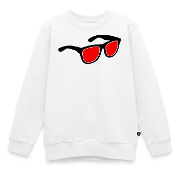 Lunettes de soleil - Sweat Premium enfant bio - blanc - Devant - AI Model Kid Male (0cm)