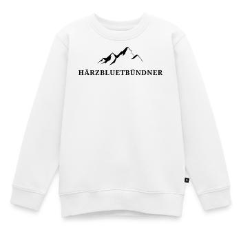 Härzbluetbündner, fier natif des Grisons - Sweat Premium enfant bio - blanc - Devant - AI Model Kid Male (0cm)