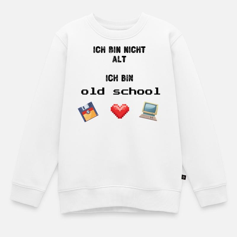 Vieille école - Sweat Premium enfant bio - blanc