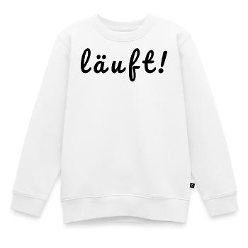 En courant ! - Sweat Premium enfant bio - blanc - Devant - AI Model Kid Male (0cm)