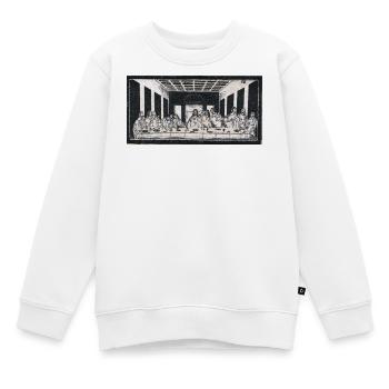 La Cène  - Sweat Premium enfant bio - blanc - Devant - AI Model Kid Male (0cm)