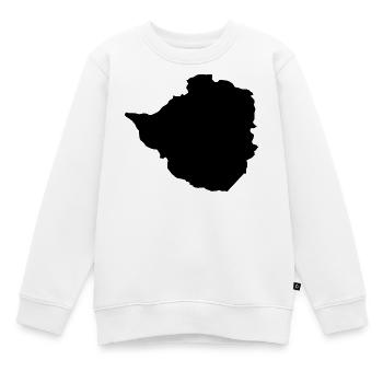 Carte du Zimbabwe - Sweat Premium enfant bio - blanc - Devant - AI Model Kid Male (0cm)