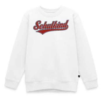 Inscription à l’école de première année Scolaire Retour à l’école - Sweat Premium enfant bio - blanc - Devant - AI Model Kid Male (0cm)